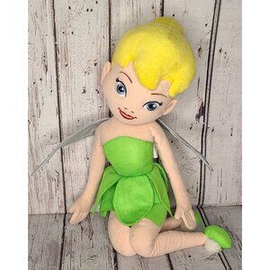 16" 2013 Disney Fairies Sitting Tinkerbell Fairy Doll Plush Peter Pan Stuffed